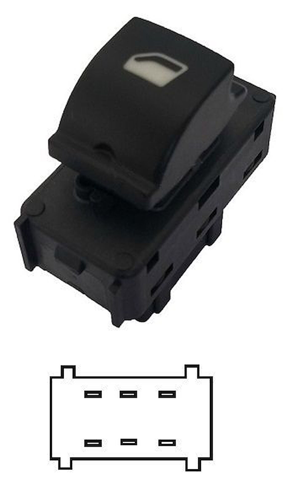 AEMPART  CAM ANAHTARI PSA 301 ELYSEE DS3 SİYAH / 11-19
