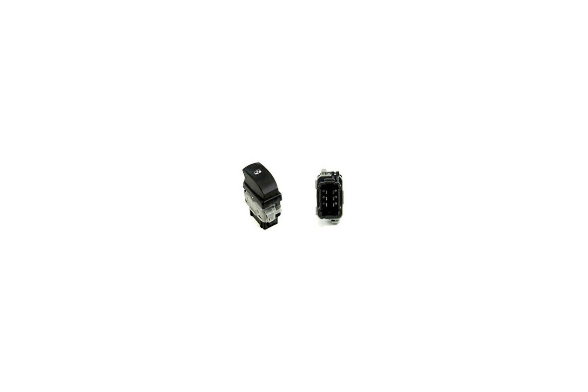 AEMPART  CAM ANAHTARI RENAULT CLIO III SYMBOL SAĞ SİYAH GRİ 05-14