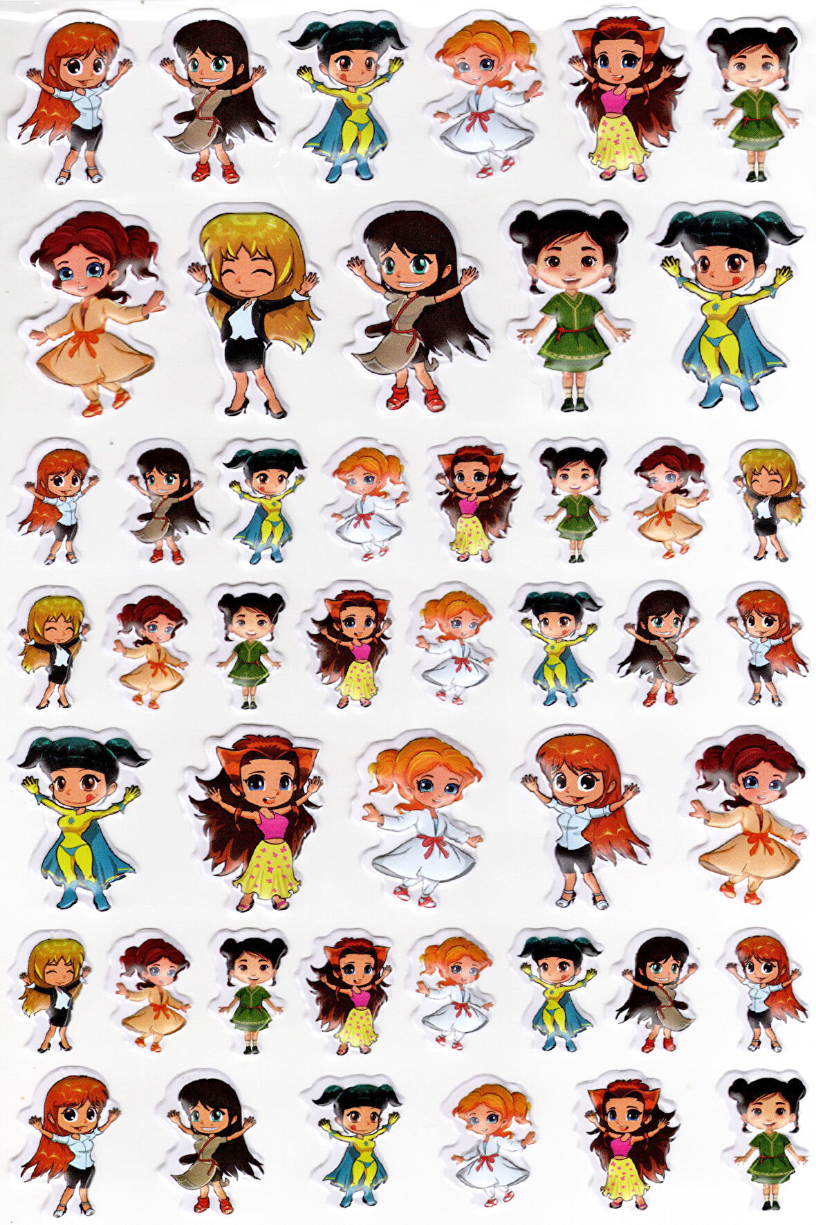 Sticker Kabartmalı A4 Boyutunda Stiker Defter, Planlayıcı Etiket-(lim531) - Meslek Kızlar