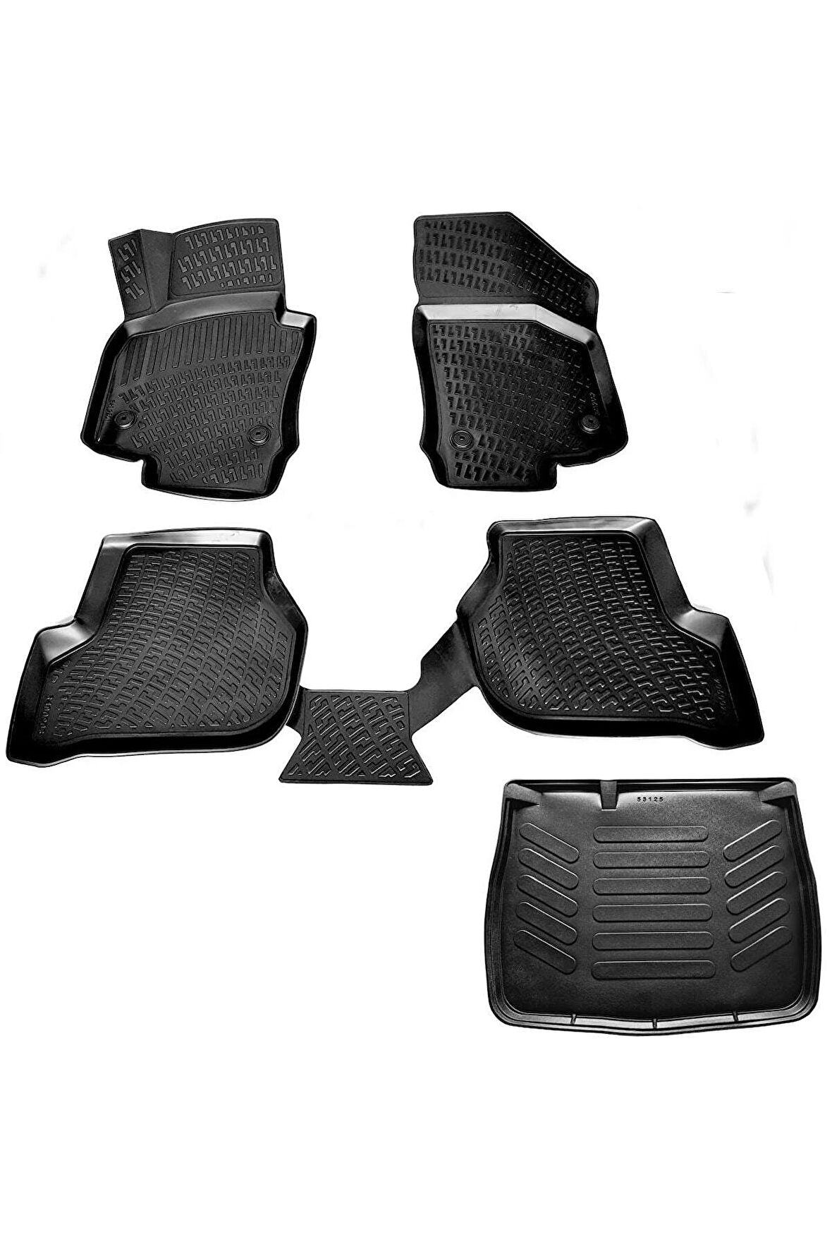 Seat Leon 3d Havuzlu Paspas + 3d Bagaj Havuzu 2006-2012 Arası Marka