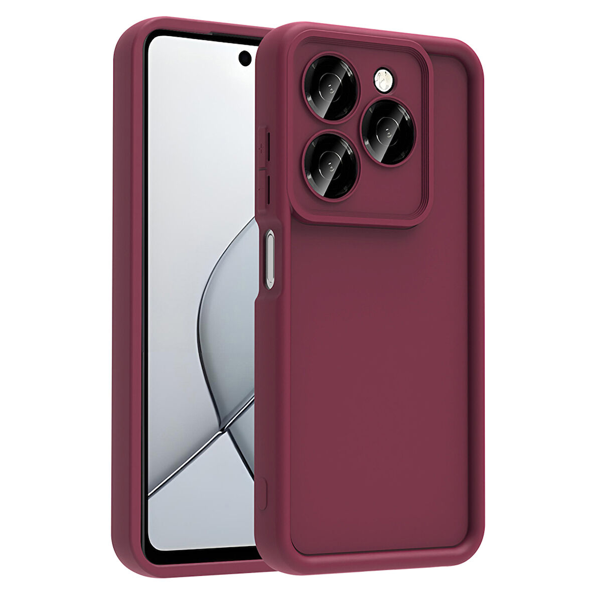 Tecno Spark 20 Kılıf Kamera Korumalı Ananas Silikon Kapak