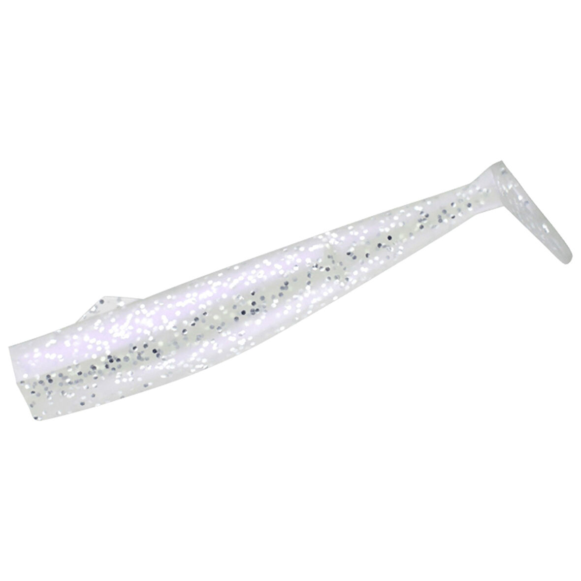 Hayabusa FS 444 Frilly Shad 10cm 3 Adet Silikon Gövde 1 Pearl Glow Silver Glitter