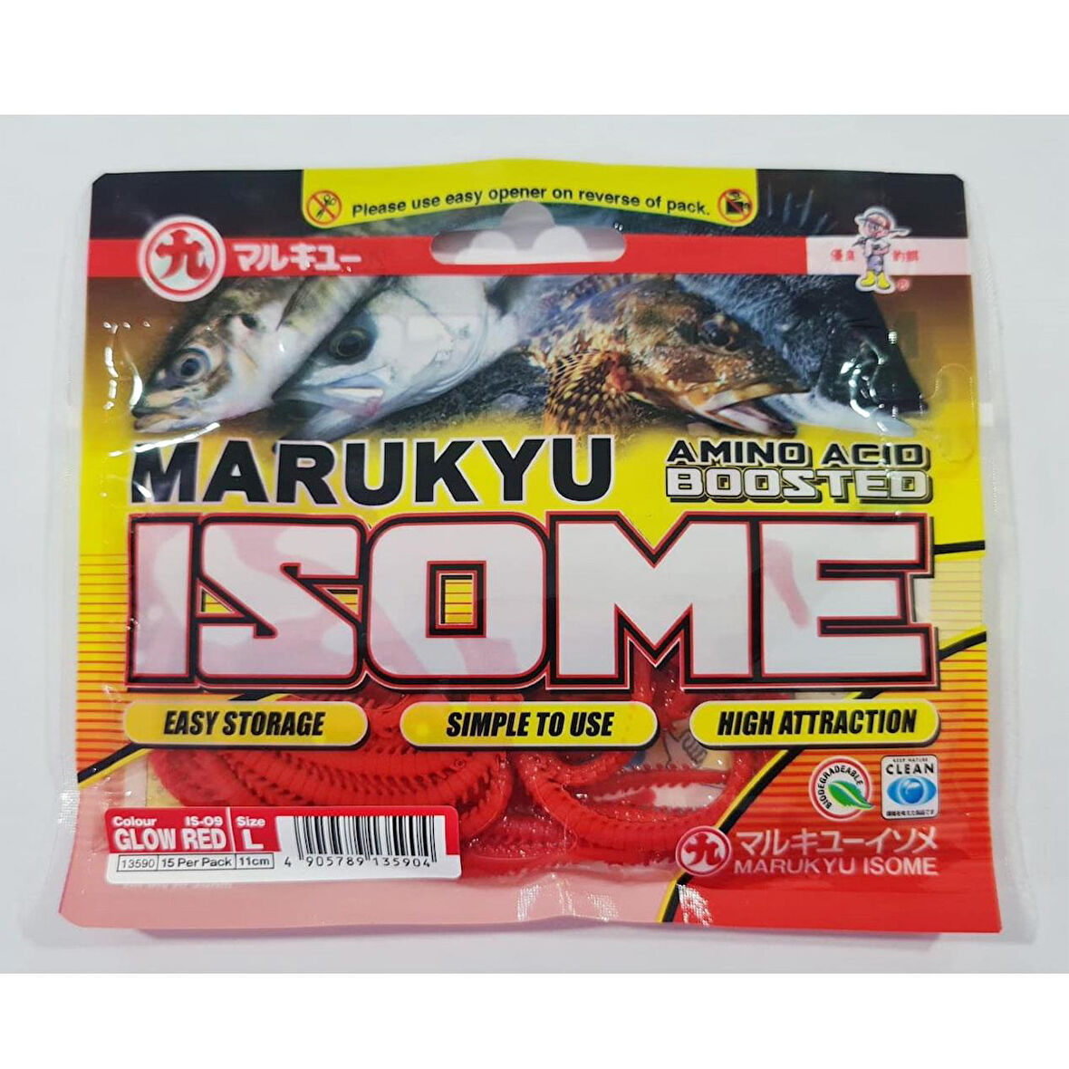 Marukyu Isome L Boy 11cm 15 Adet Lrf Yemi IS-09 Glow Red