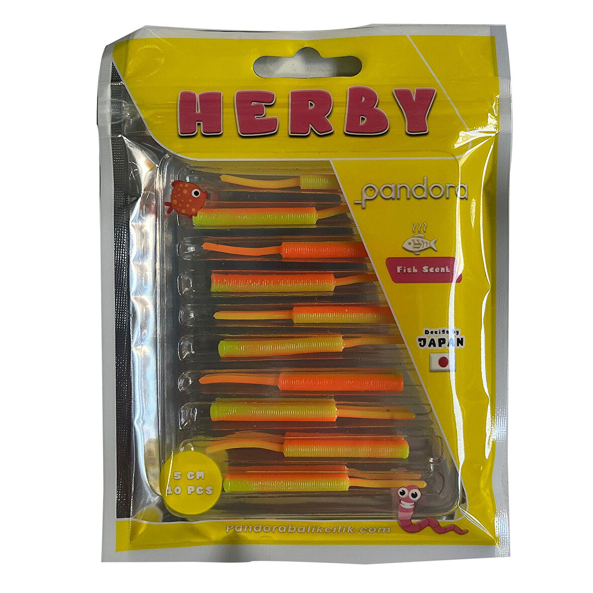 Pandora Herby  5cm 10 Adet LRF Silikonu Lemon and Orange