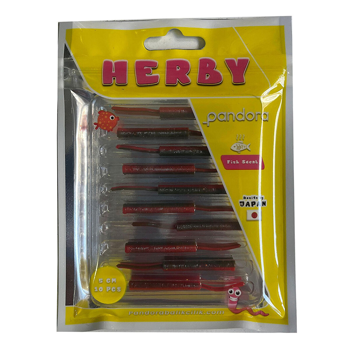 Pandora Herby  5cm 10 Adet LRF Silikonu Camo