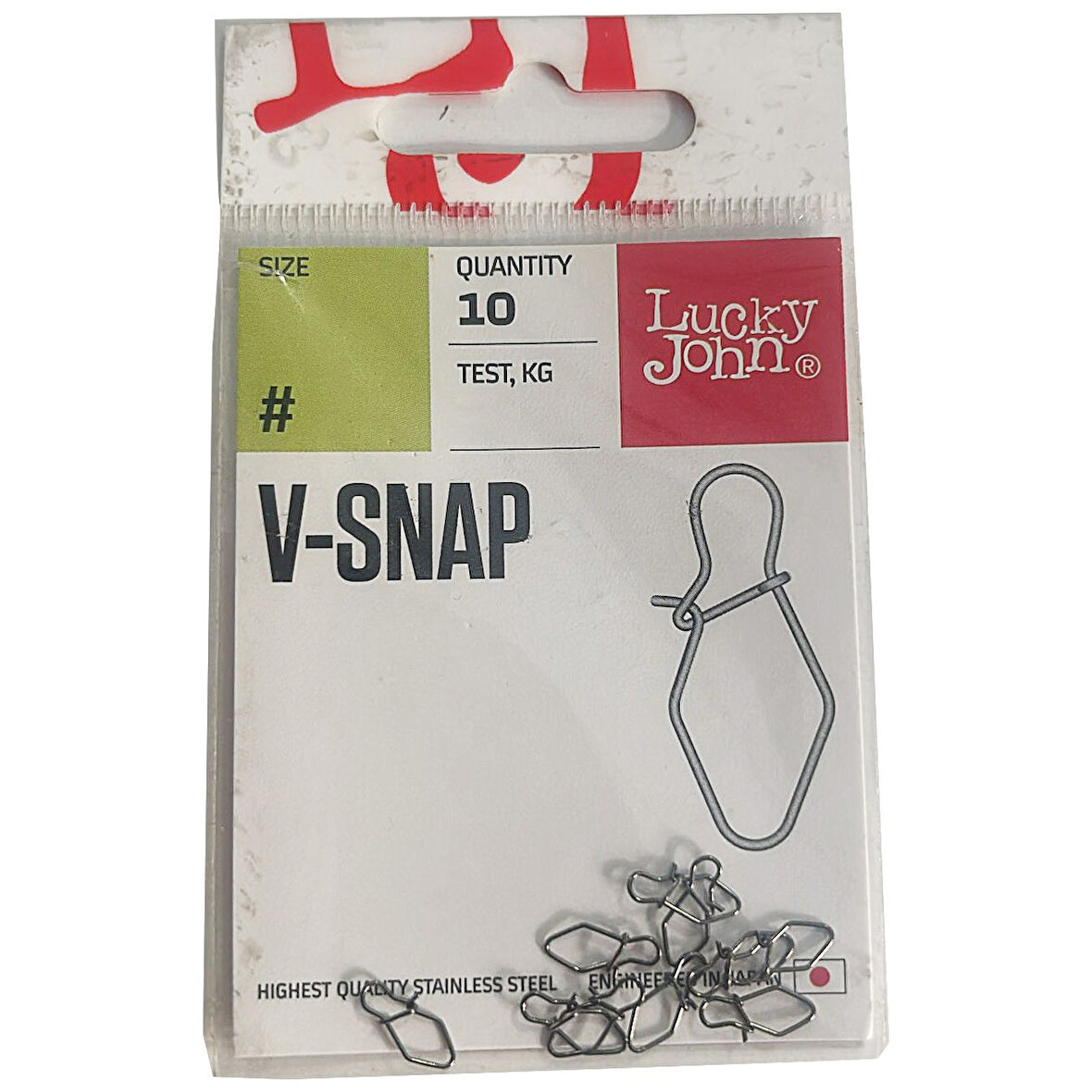 Lucky John 5115 V-Snap 10 Adet Suni Yem Klipsi #1 10kg