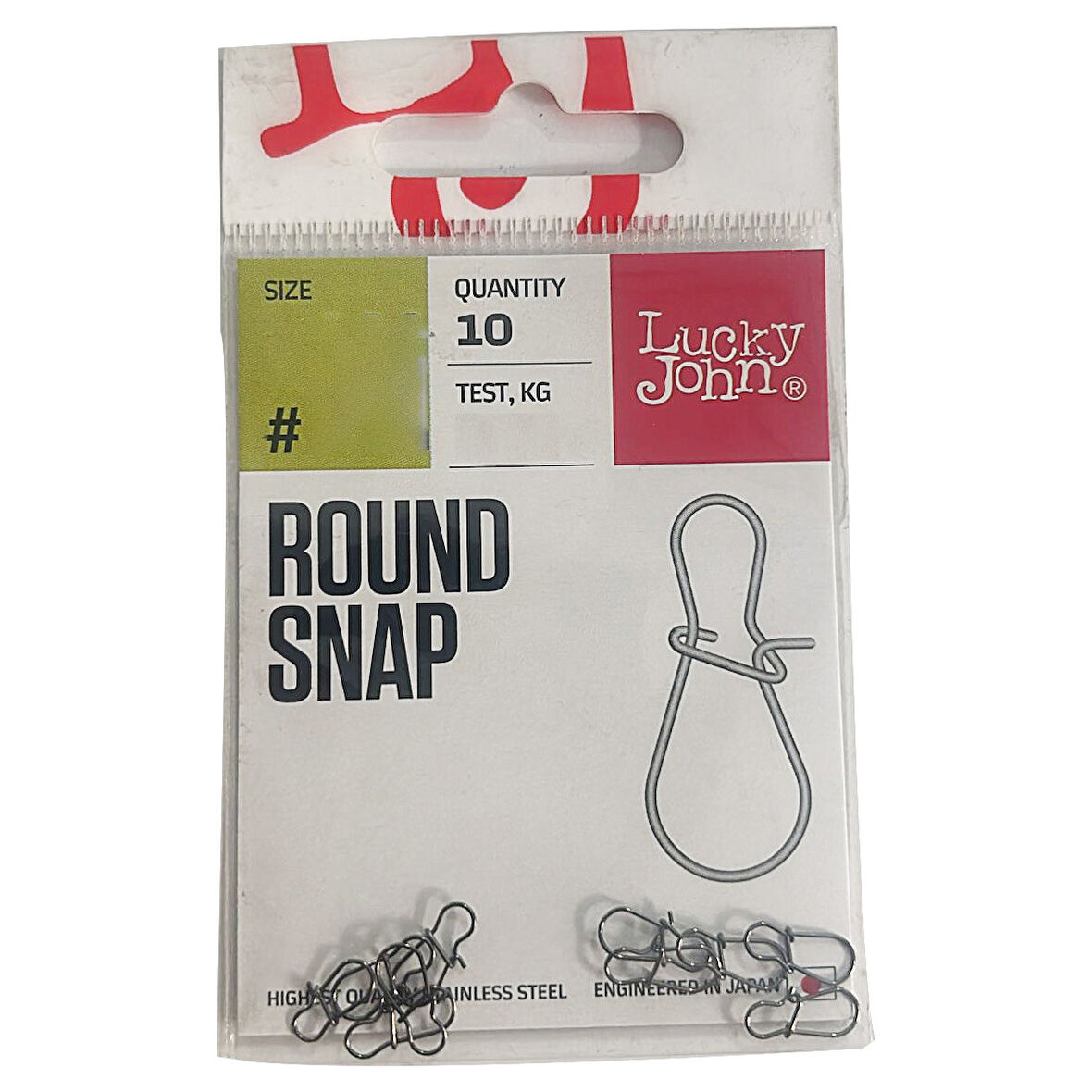 Lucky John 5113 Round Snap 10 Adet Suni Yem Klipsi #001 9kg