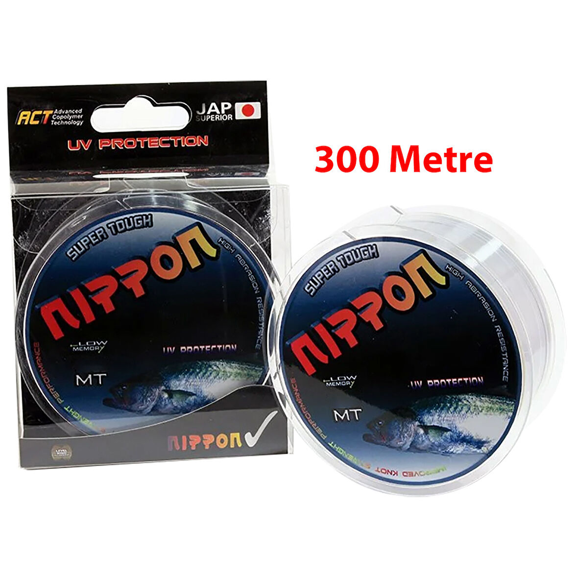 Nippon Super Tough 300m Gri Monofilament Olta Misinası 0.30mm 13.60kg
