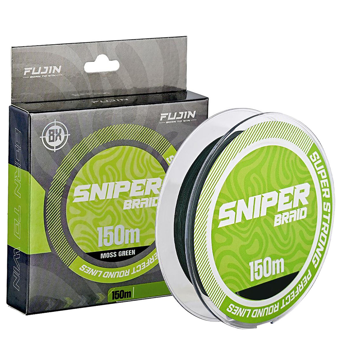 Fujin Sniper 8X 150Mt. Moss Green İp Misina 0.14mm 7kg