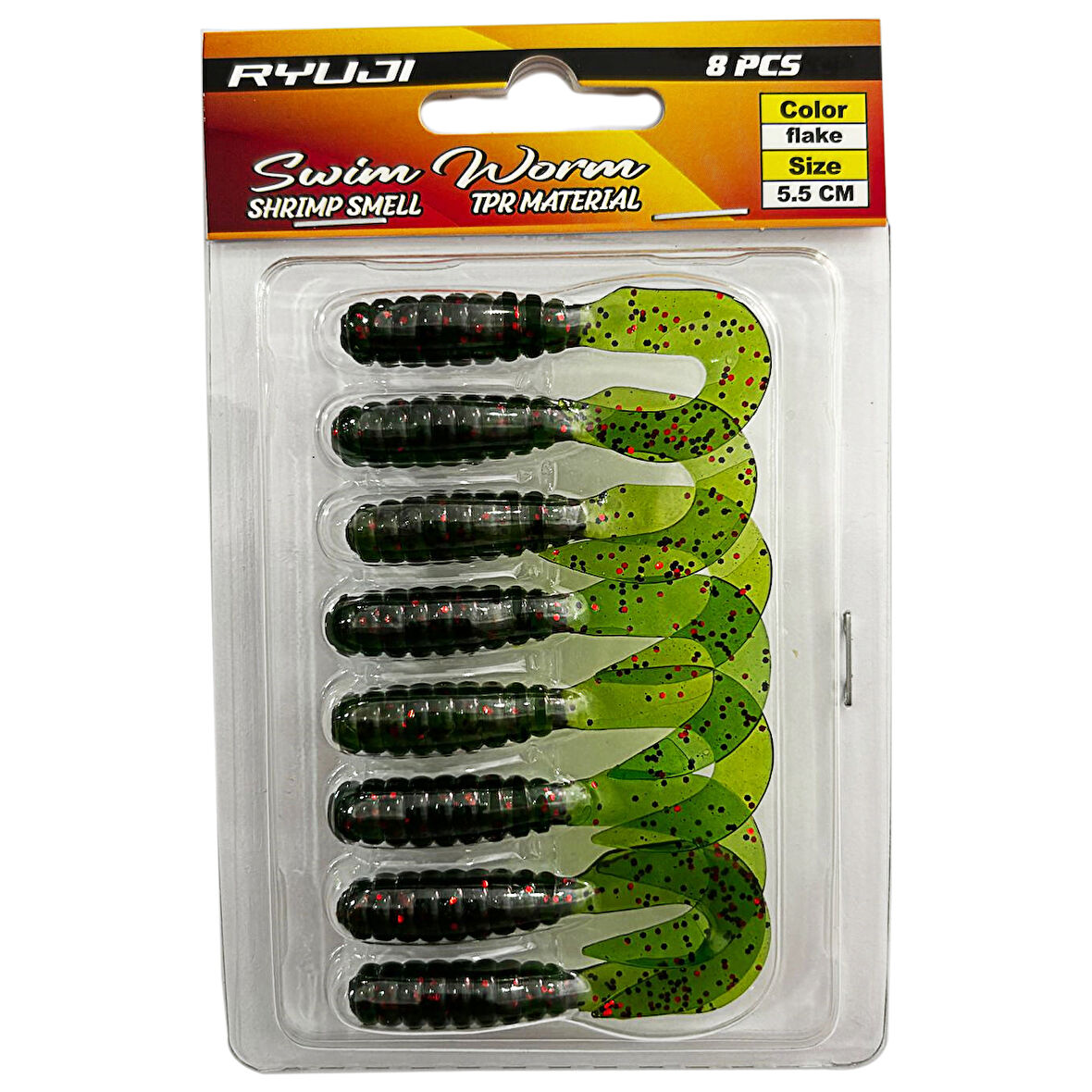 Ryuji Swim Worm 5.5cm 8 Adet LRF Silikon Yem Flake