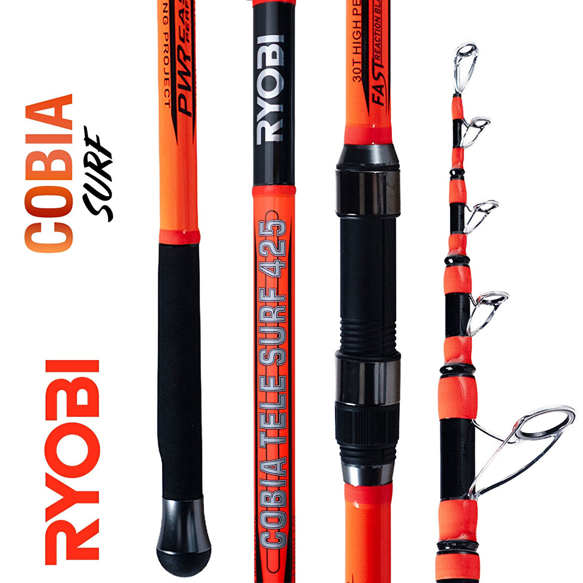 Ryobi Cobia 4.25m 100-300gr Teleskopik Surf Olta Kamışı
