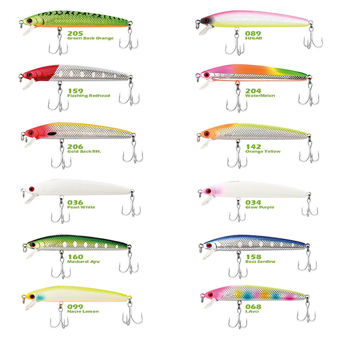 Fujin Queen 70F 7cm 4gr Floating Maket Balık 204 WaterMelon