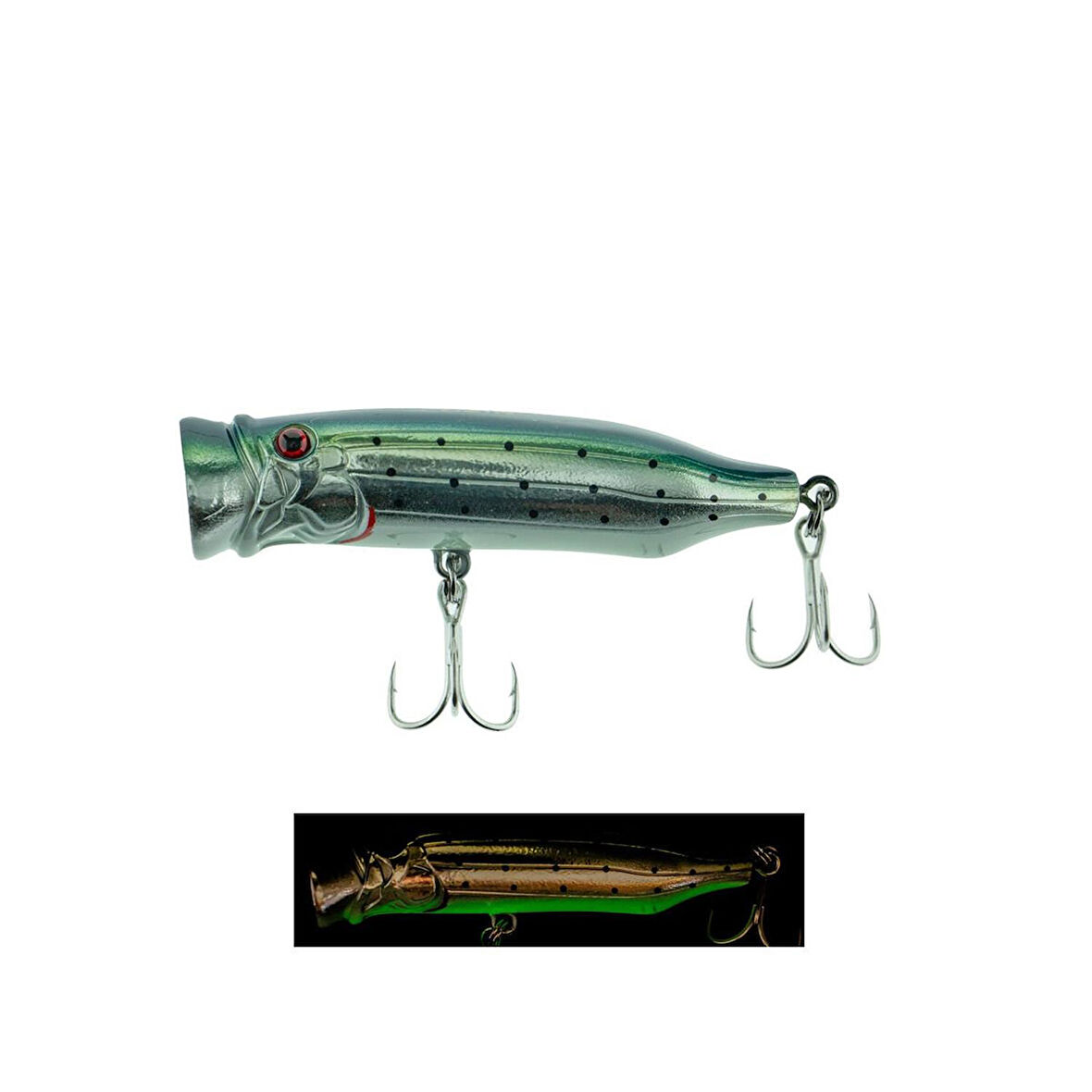 Fujin Salt Popper 70mm 9.5gr Su Üstü Maket Balık 043 Smokey Joe