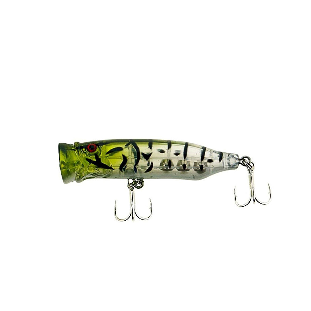 Fujin Salt Popper 70mm 9.5gr Su Üstü Maket Balık 188 Green Back Clear