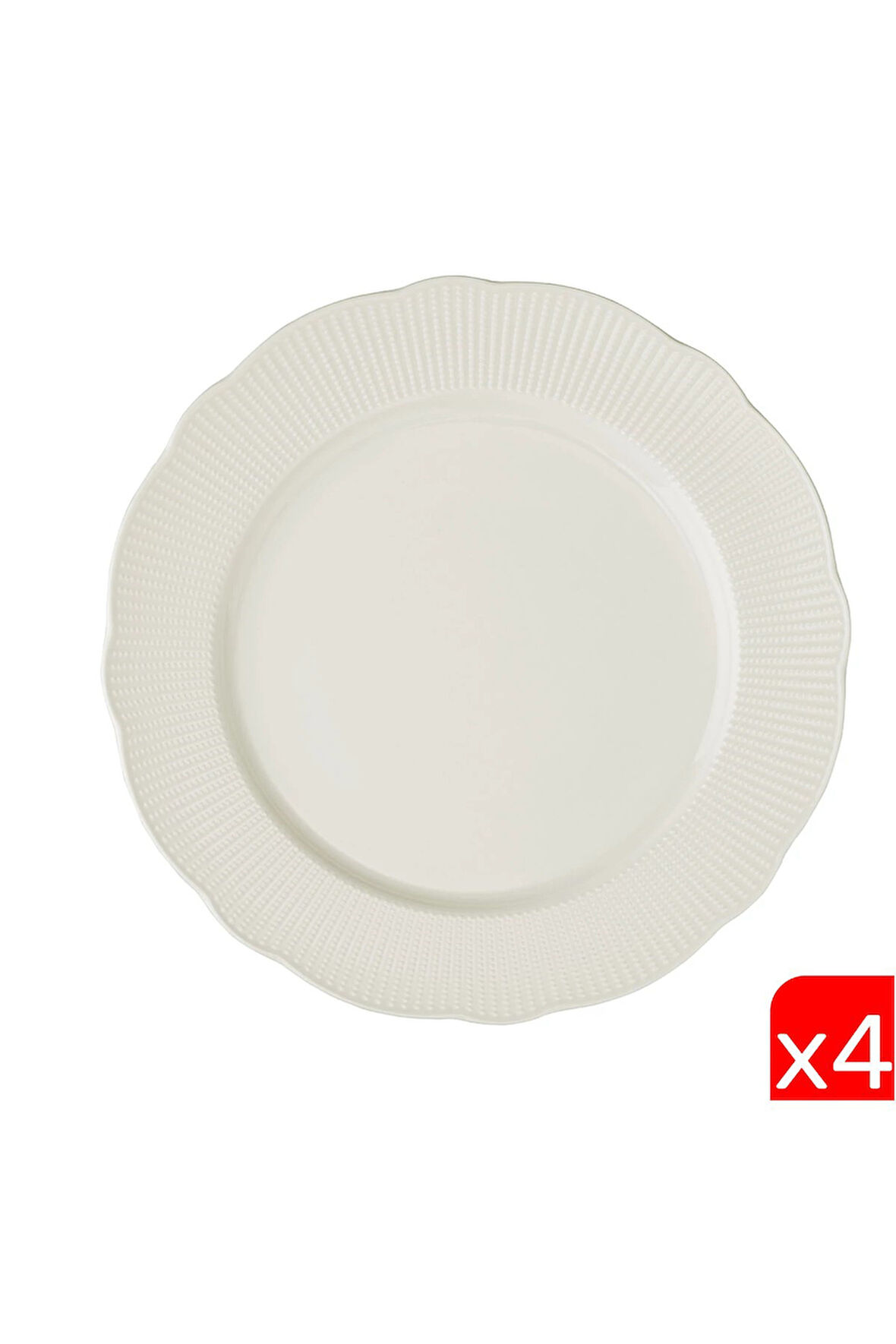 Kütahya Porselen Bone İlay Servis Tabağı 27cm 4 lü