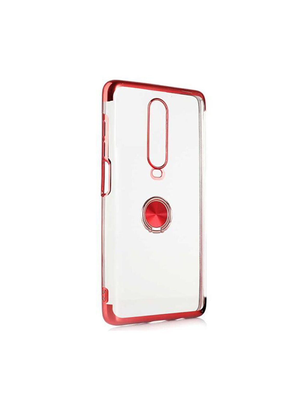 Xiaomi Redmi K30 / Xiaomi Poco X2 Kılıf Kenarları Renkli Yüzüklü Manyetik Silikon