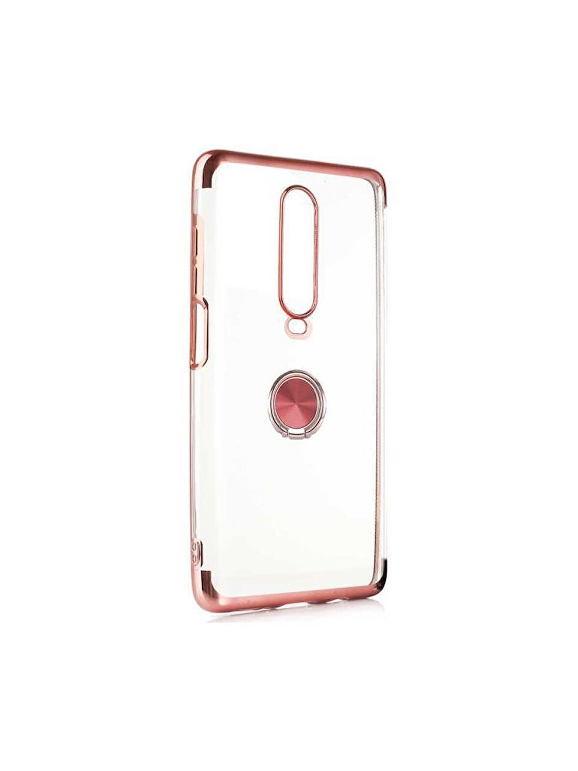 Xiaomi Redmi K30 / Xiaomi Poco X2 Kılıf Kenarları Renkli Yüzüklü Manyetik Silikon