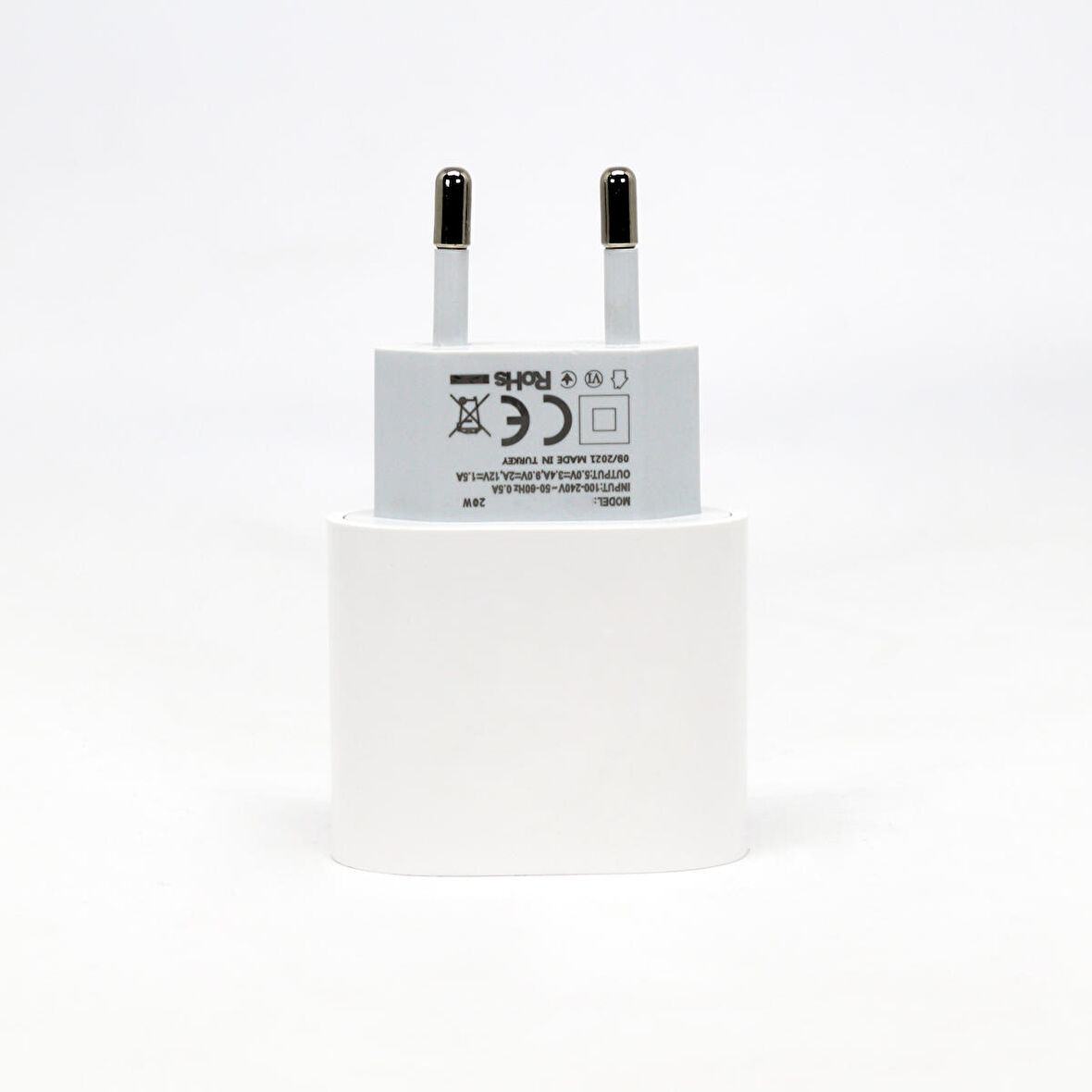 Global 20W PD Type-C Çıkışlı Hızlı Şarj Adaptörü Beyaz WNE0401