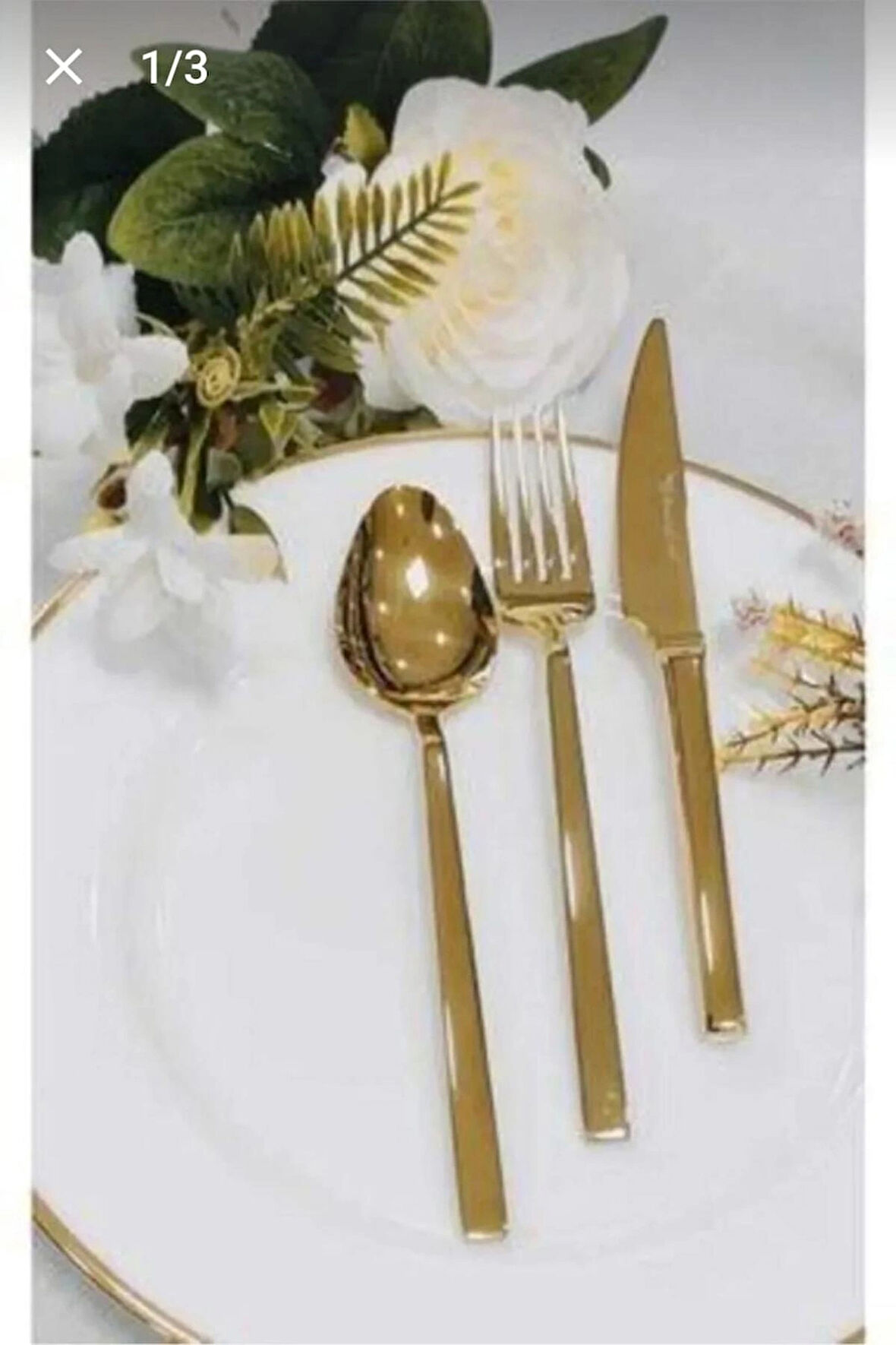 Stayle 36 Parça Gold Titanyum Çatal Kaşık Seti