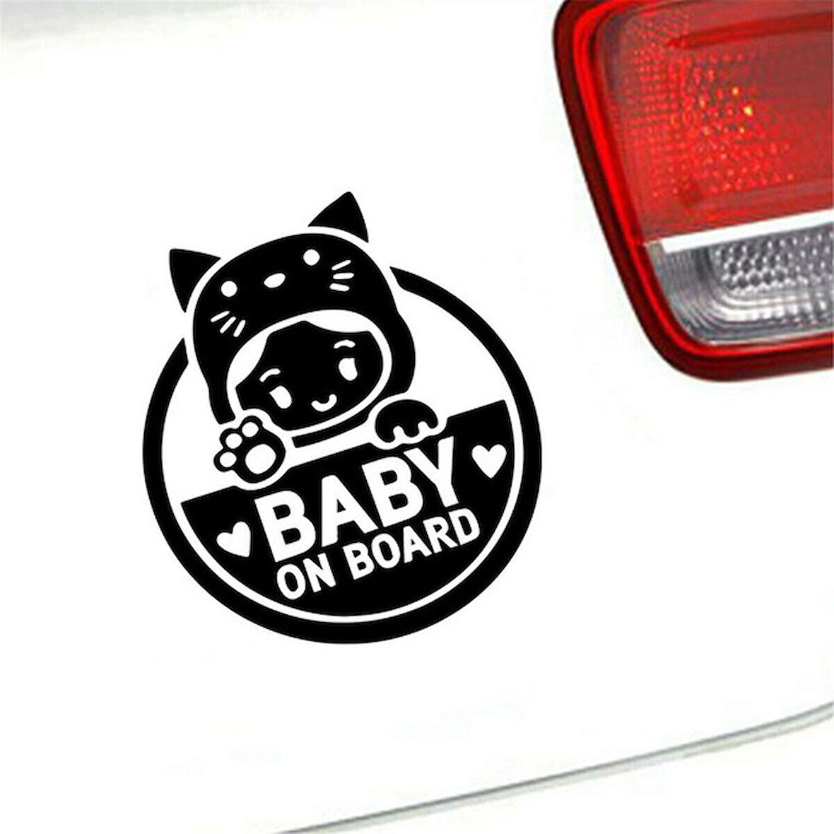 Arabada Bebek Var Sticker Oto Yapıştırma 2