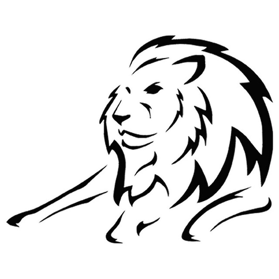 Aslan Araba Sticker Yapıştırması Arka Cam 2