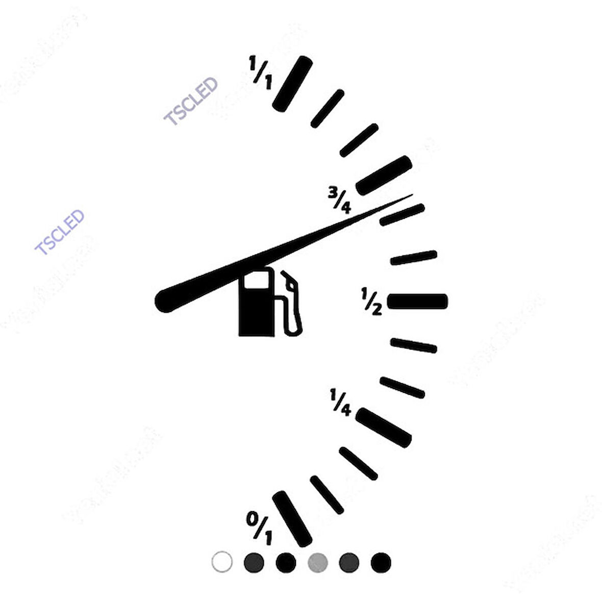 Benzin Göstergesi Sticker 20cm