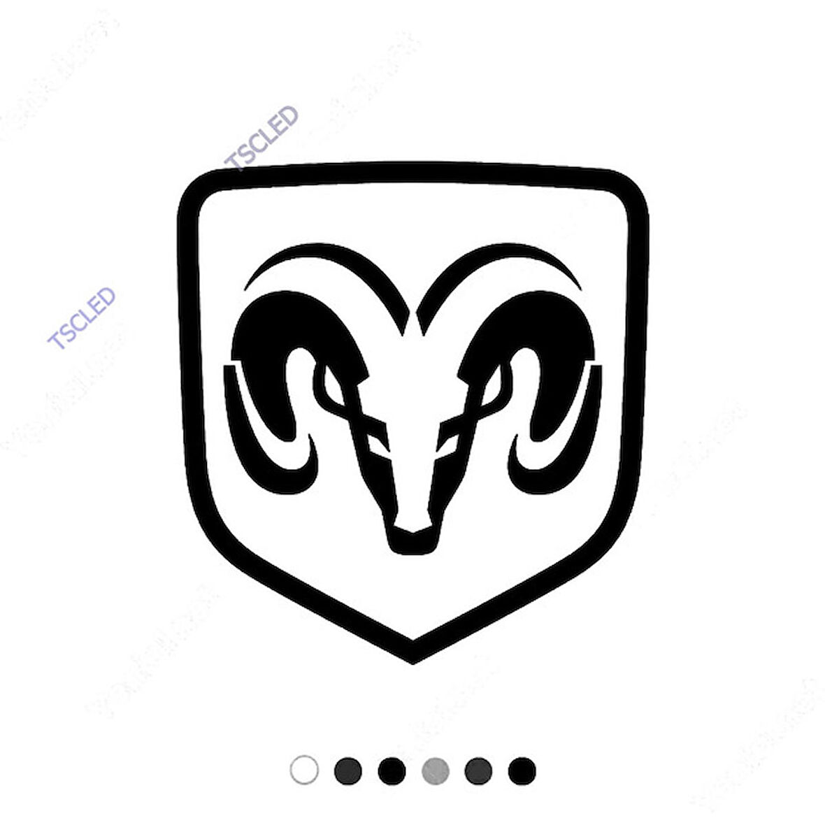 Dodge Koç Araba Araç Logosu Sticker Yapıştırma 17cm