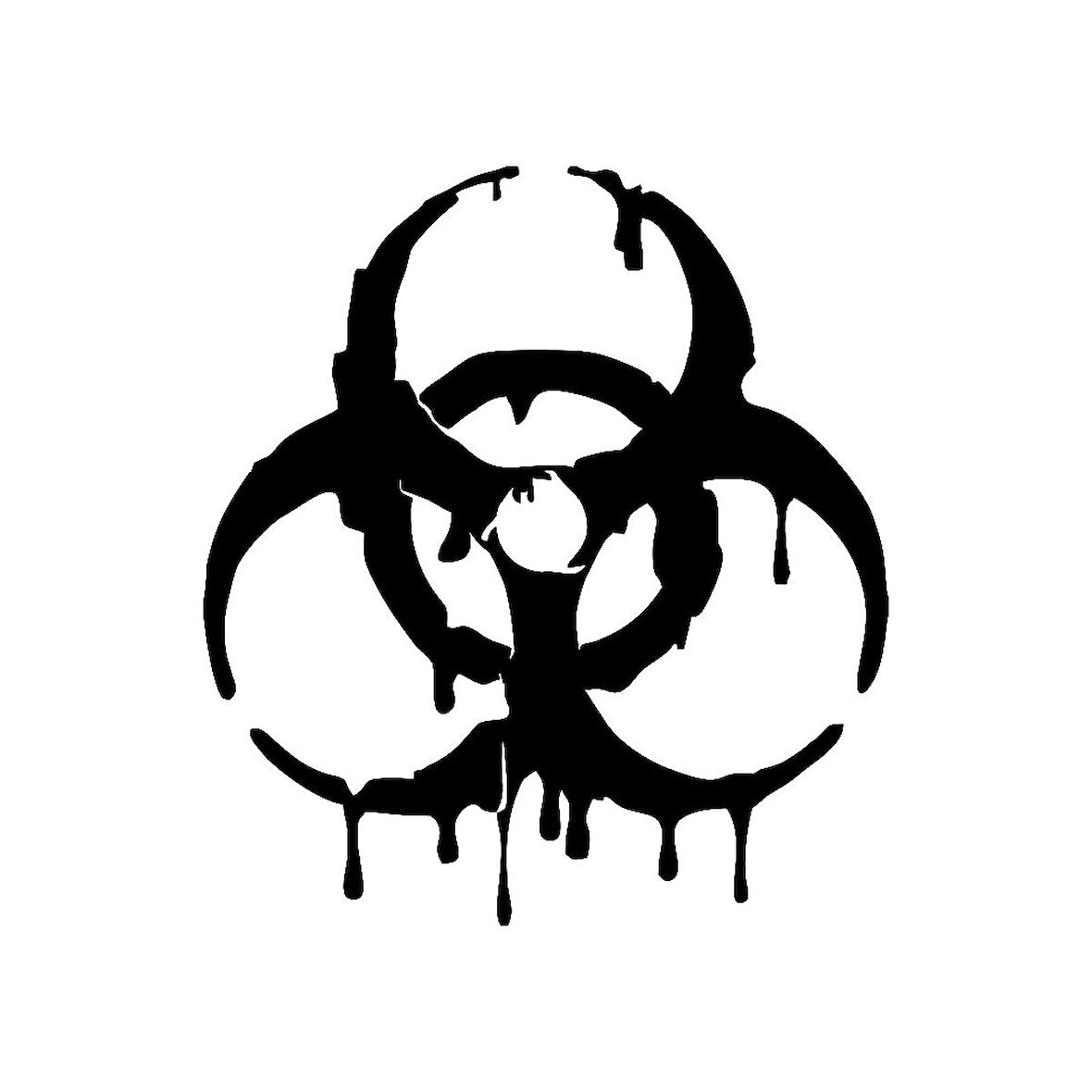 Evrensel Tehlike Tıbbı Zehirlenme Uyarısı Sticker