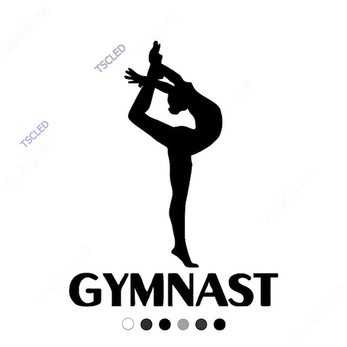Gimnastik Yazısı ve Gimnastik Yapan Kız