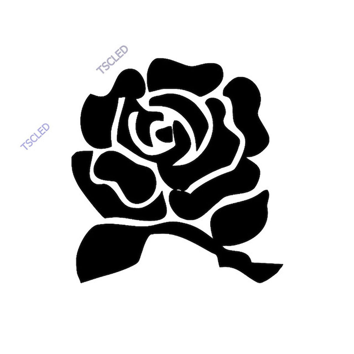 Gül Sticker Etiket 15cm