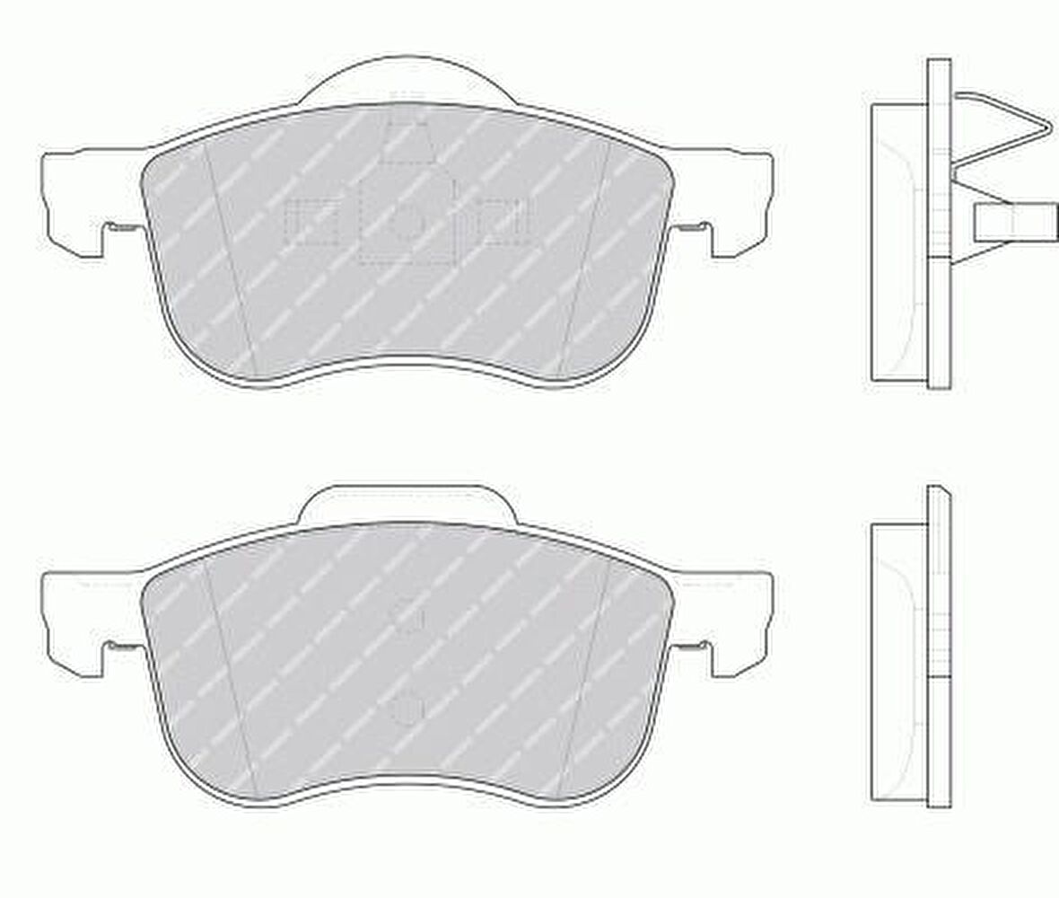 VOLVO S60/70/S80/V70/XC70/XC90 FREN BALATASI ÖN FERODO 86349214