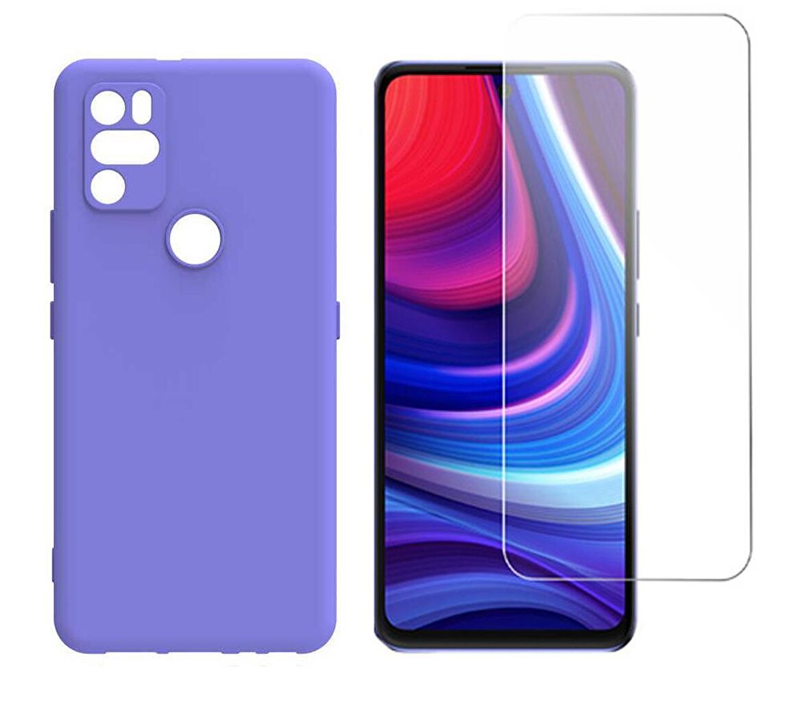 Omix X300 X500 Kılıf Kamera Korumalı Mat Esnek Silikon Kapak+ Nano Cam
