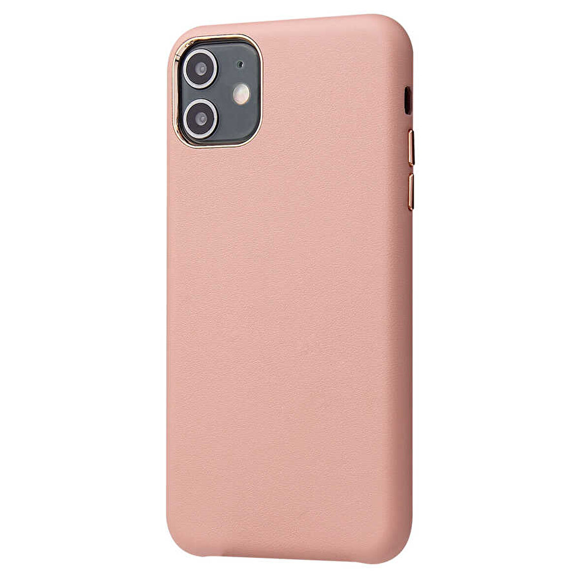Apple iPhone 11 Kılıf Deri Kaplama İçi Kadife Sert Kapak