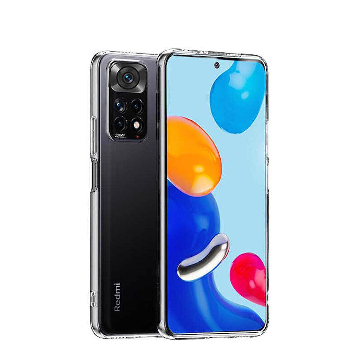 Xiaomi Redmi Note 11 Global Kılıf Şeffaf Süper Silikon Kapak