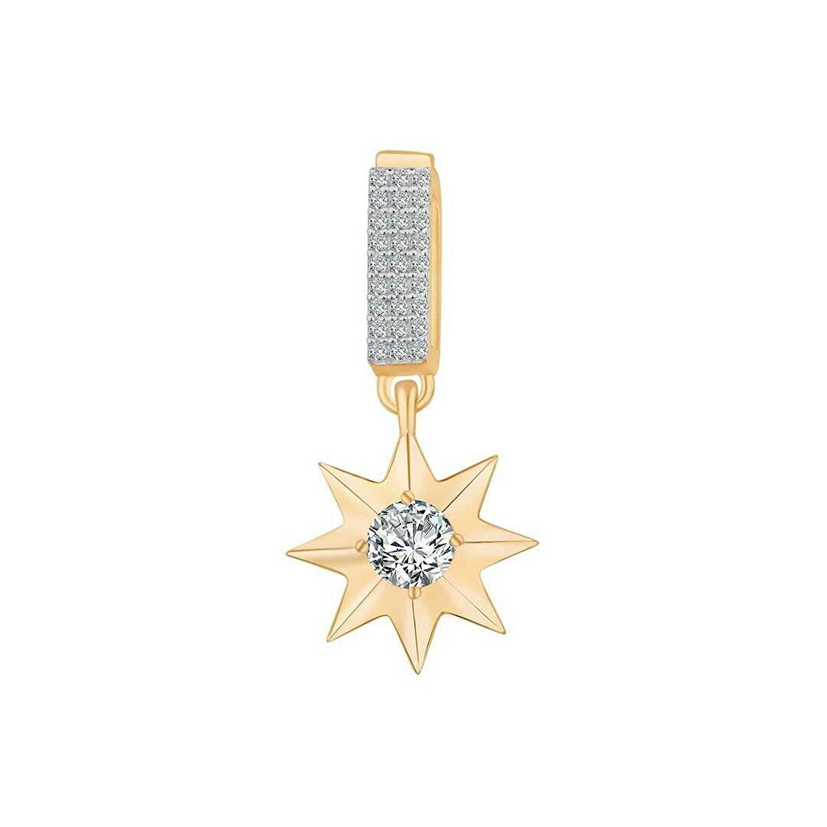 Taşlı Yıldız Sallantılı Charm