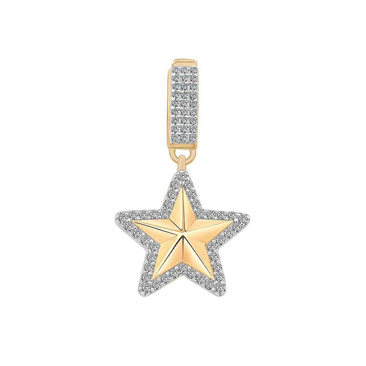 Taşlı Kilit Yıldız Charm