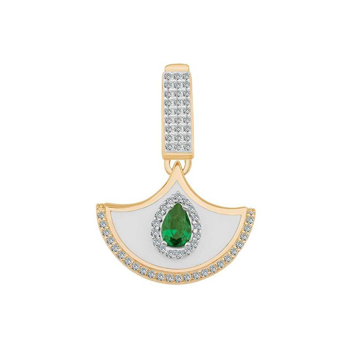 Mineli Yeşil Taşlı Charm