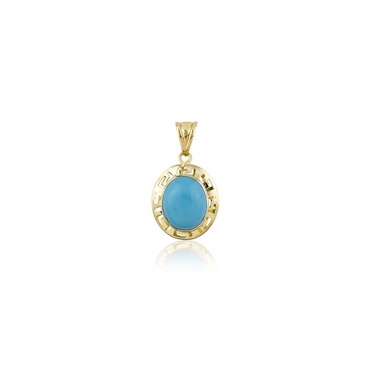 Mavi Opal Taşlı Greek Charm