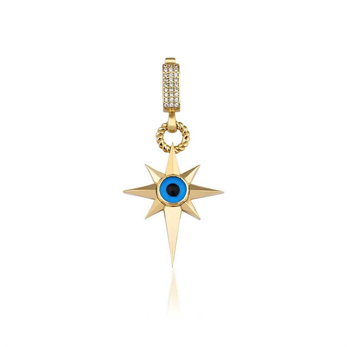Nazar Boncuklu Kutup Yıldız Charm