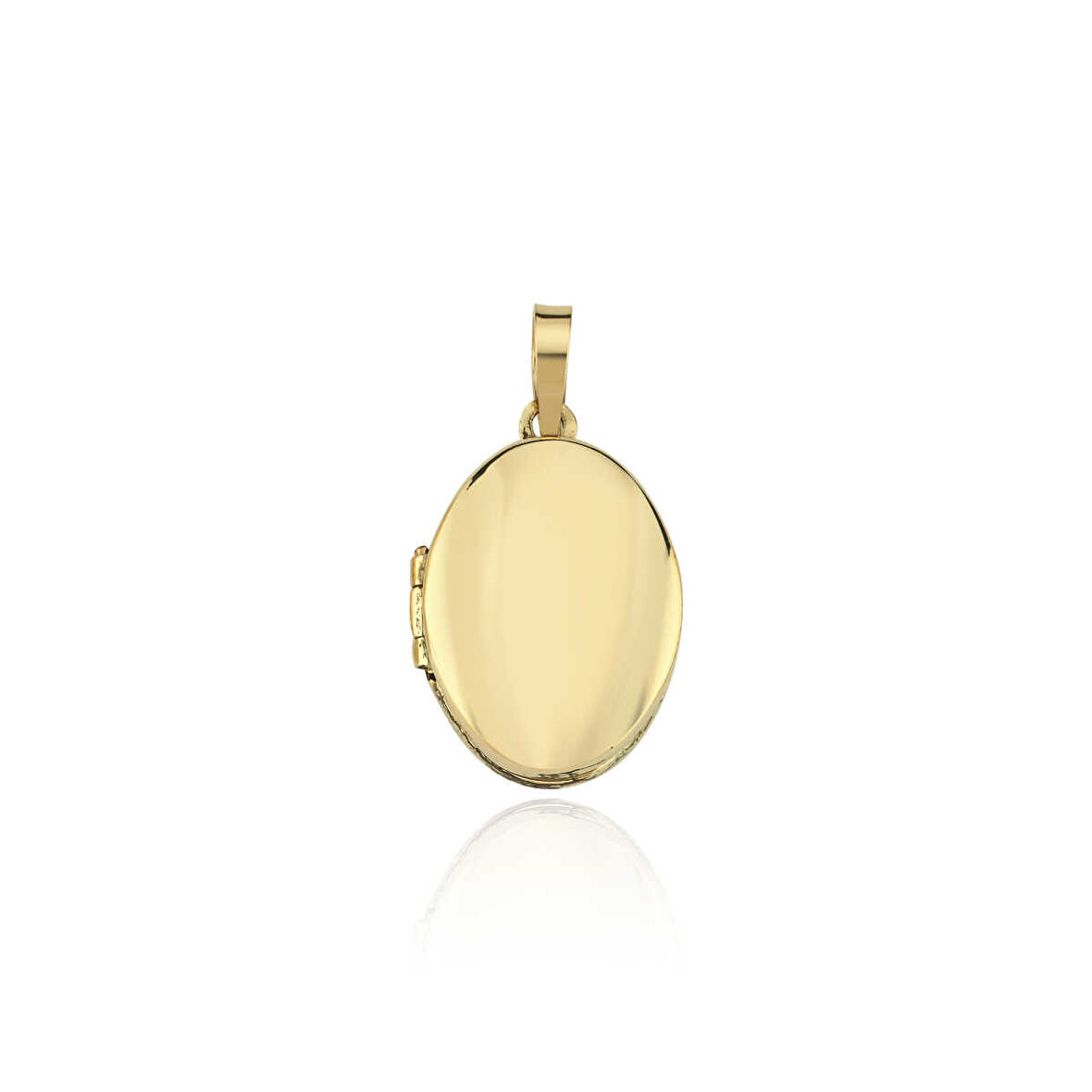 Medium Oval Kapaklı Kolye Ucu