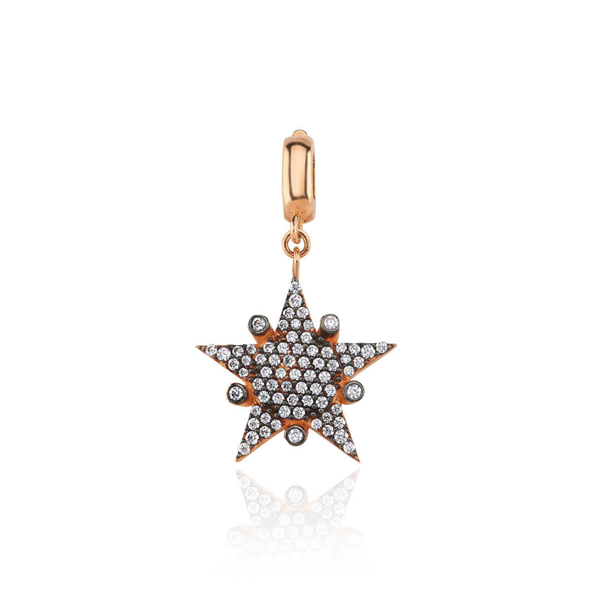 Black Spot Star Kolye Ucu