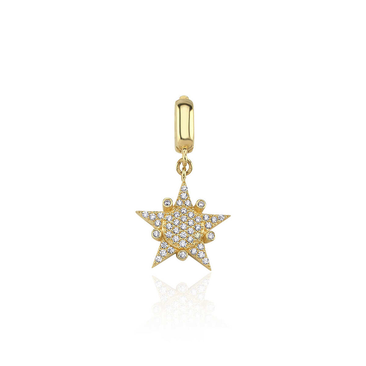 White Spot Star Kolye Ucu