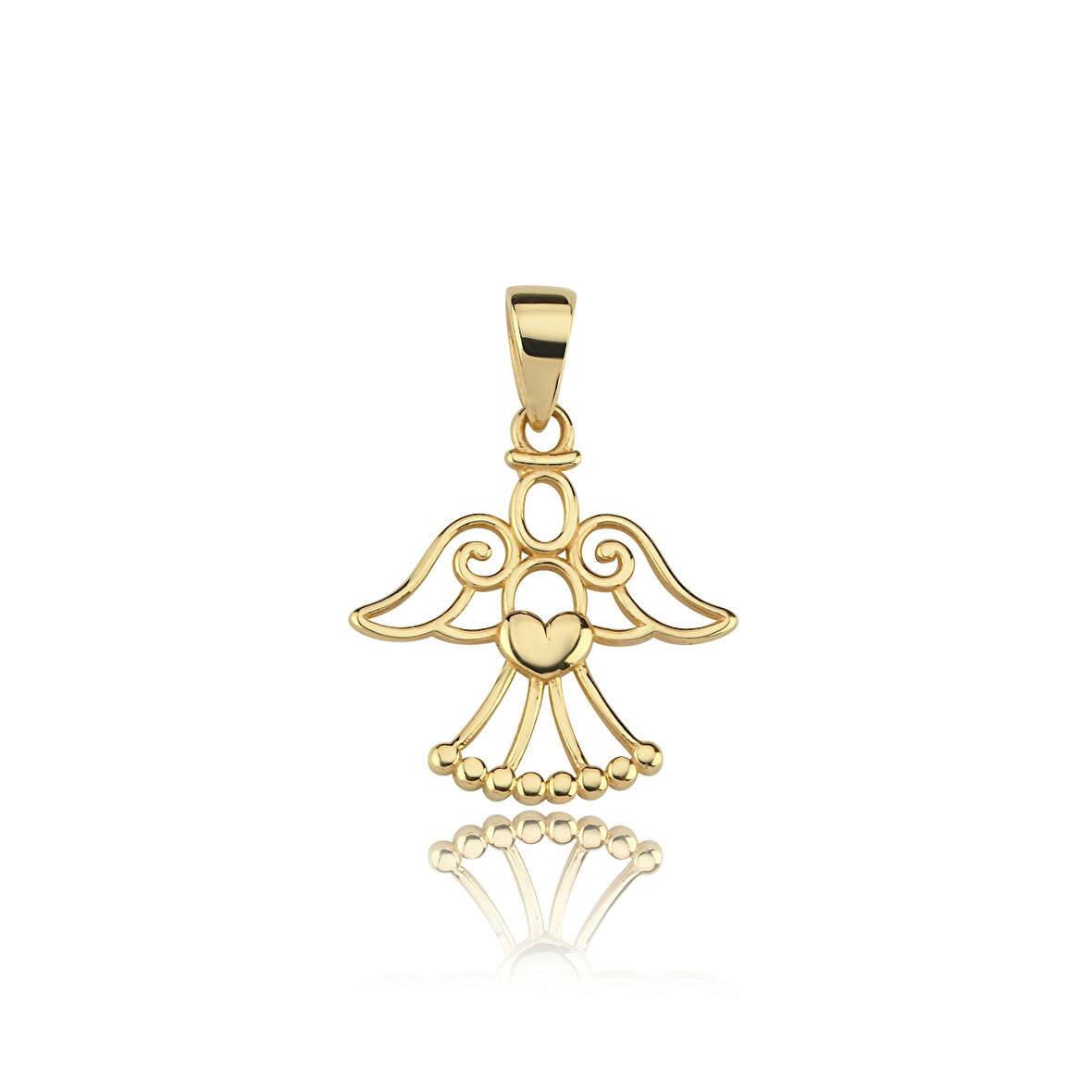 Kalpli Melek Kolye Ucu