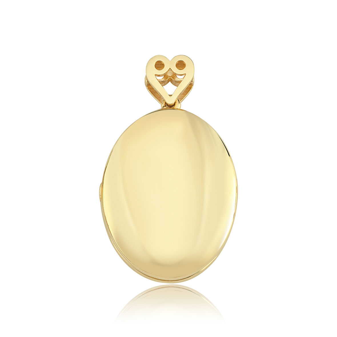 X Large Oval Kapaklı Kolye Ucu