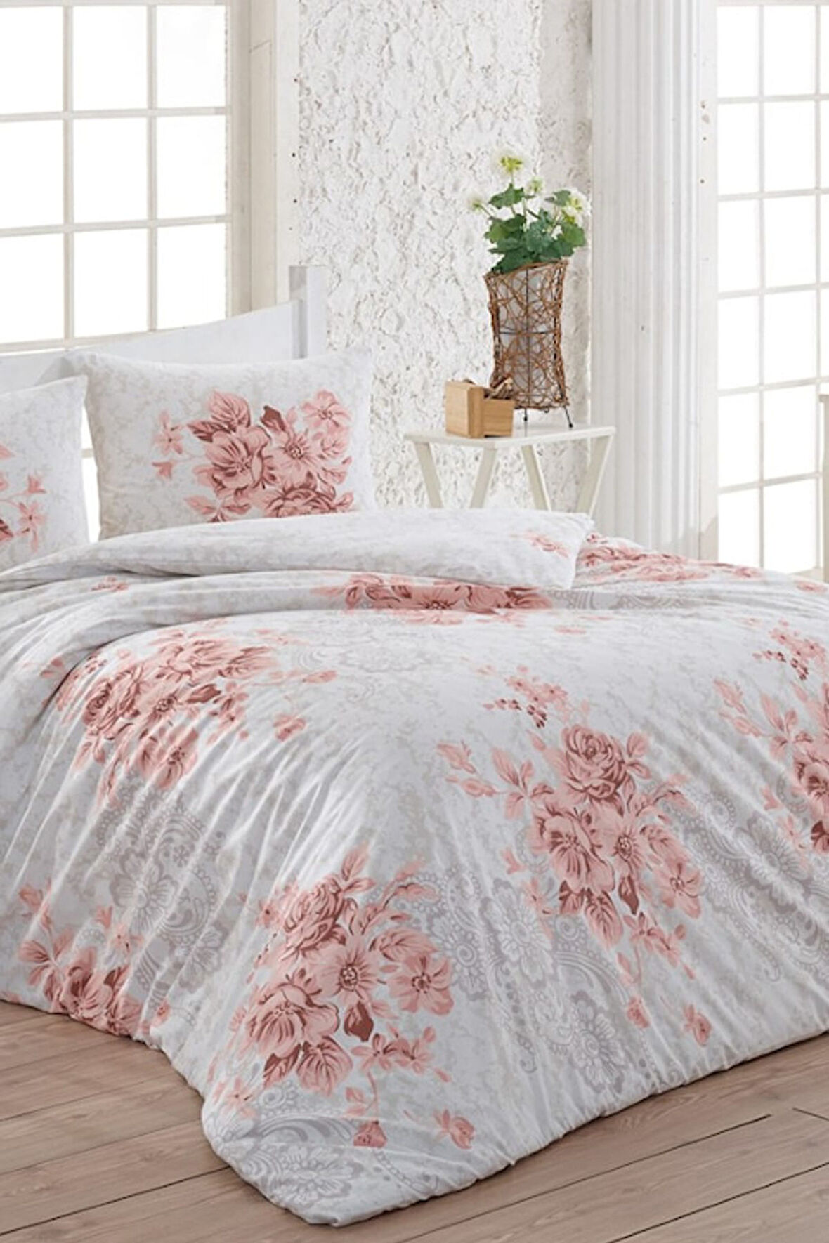 Kristal Light Tek Kişilik Nevresim Takımı Henna Pudra