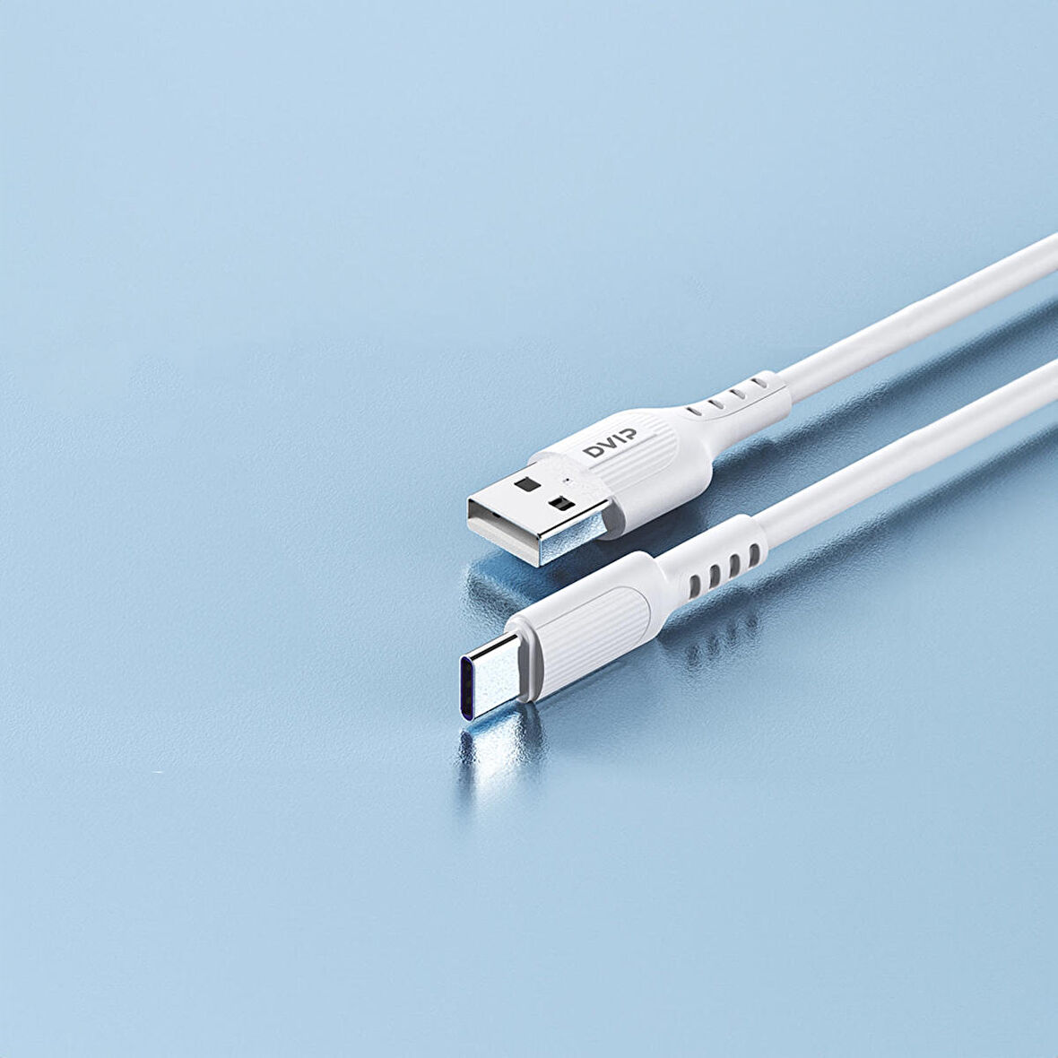 Global L14 6A 110W Fast Charging UsbA to Type-C Data ve Hızlı Şarj Kablosu 1M Beyaz