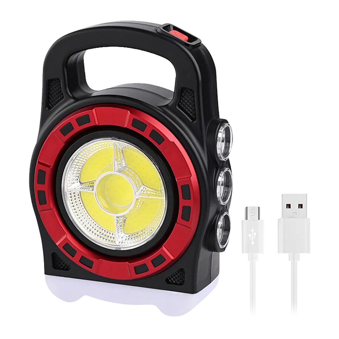 Ayt Powermaster HB-6678C Cob Ledli 20 Watt 3 Kademeli Şarjlı USB Çıkışlı Solar Lamba Kamp Lambası