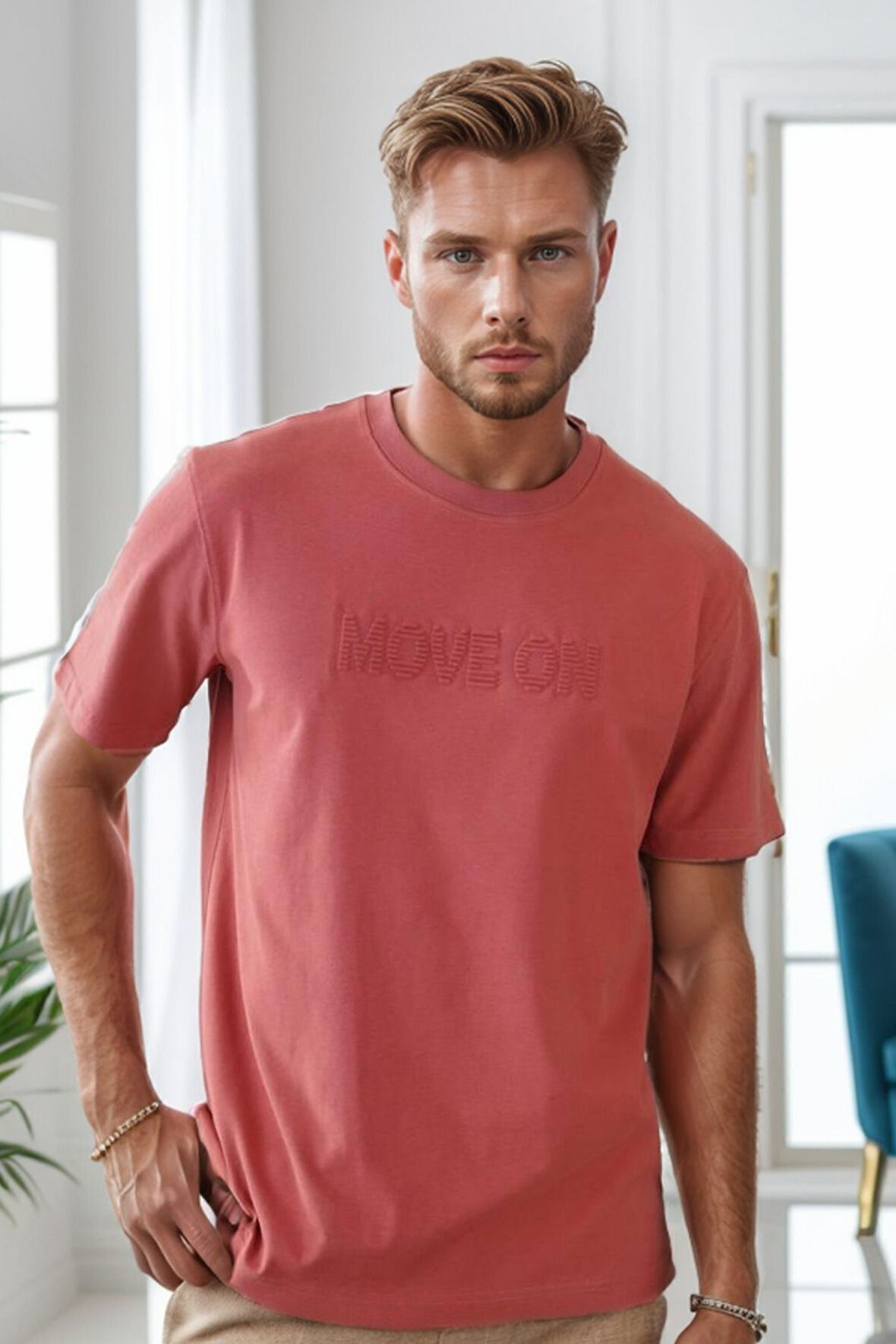 Balenbi Erkek Enjeksiyon Baskılı Regular Fit Penye Tişört 1002