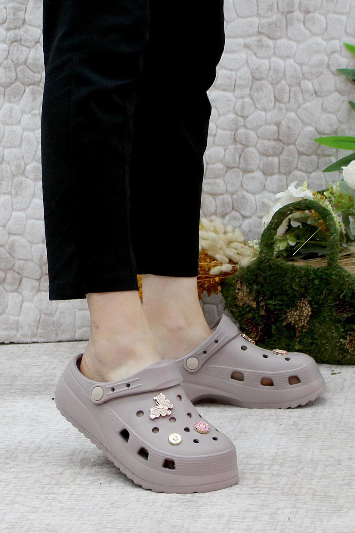 Mehmet Mete EZZ0129 Plaj Deniz Havuz Terliği Hafif Rahat Esnek Kadın Terlik