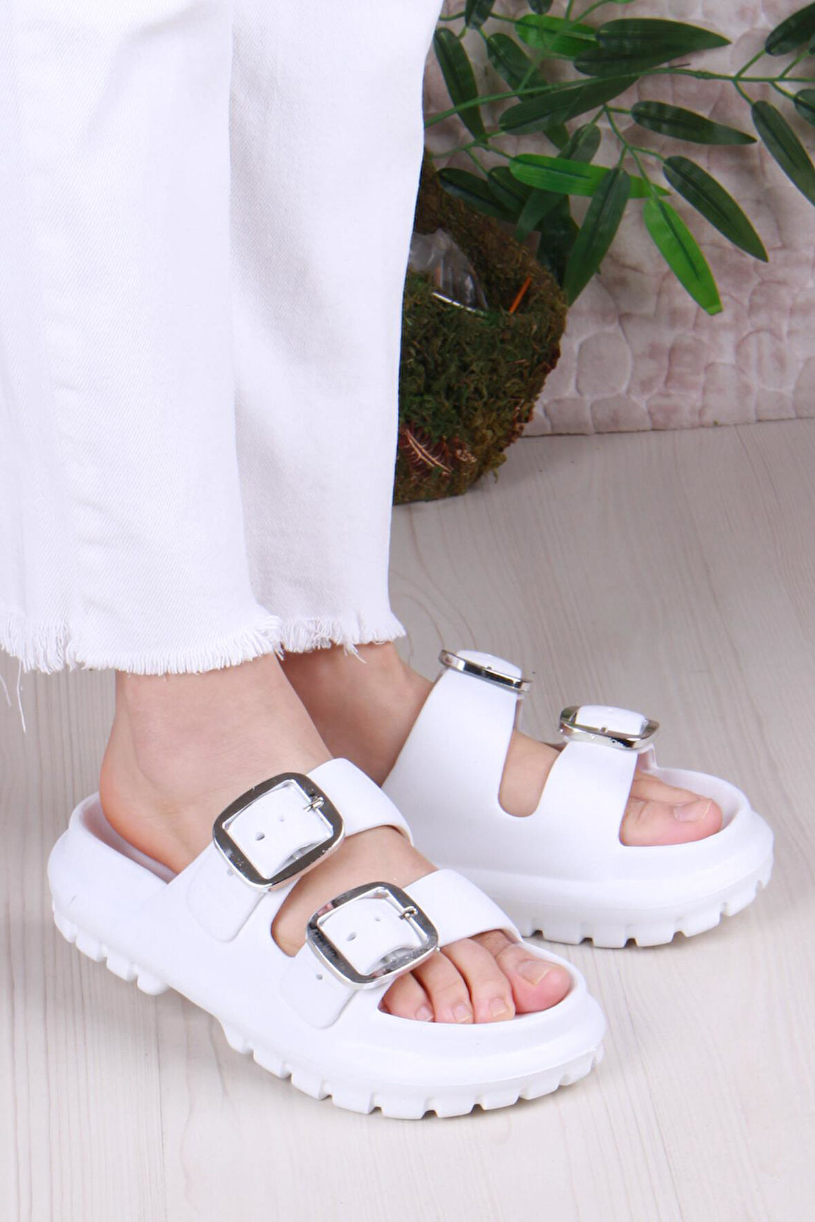 Fort Smx EZ0173 Plaj Deniz Havuz Terliği Hafif Rahat Esnek Kadın Terlik